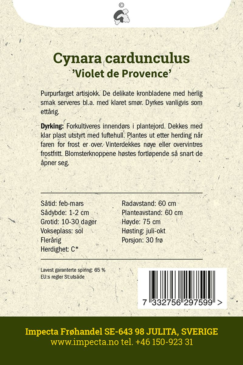 Artisjokk Violet De Provence